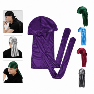 Silky Satin Adjustable Durag Headband